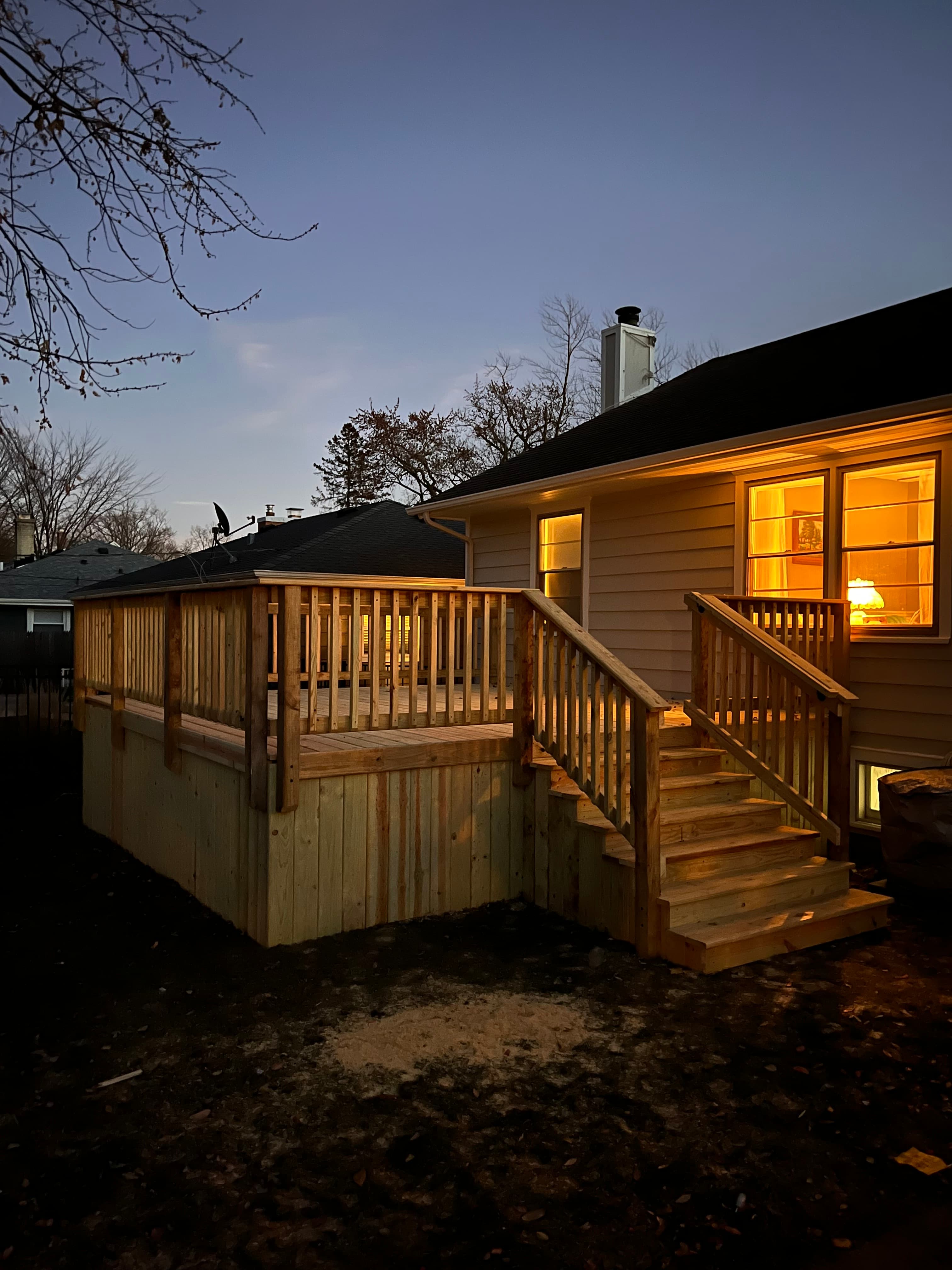 Pressure Treated Deck - build