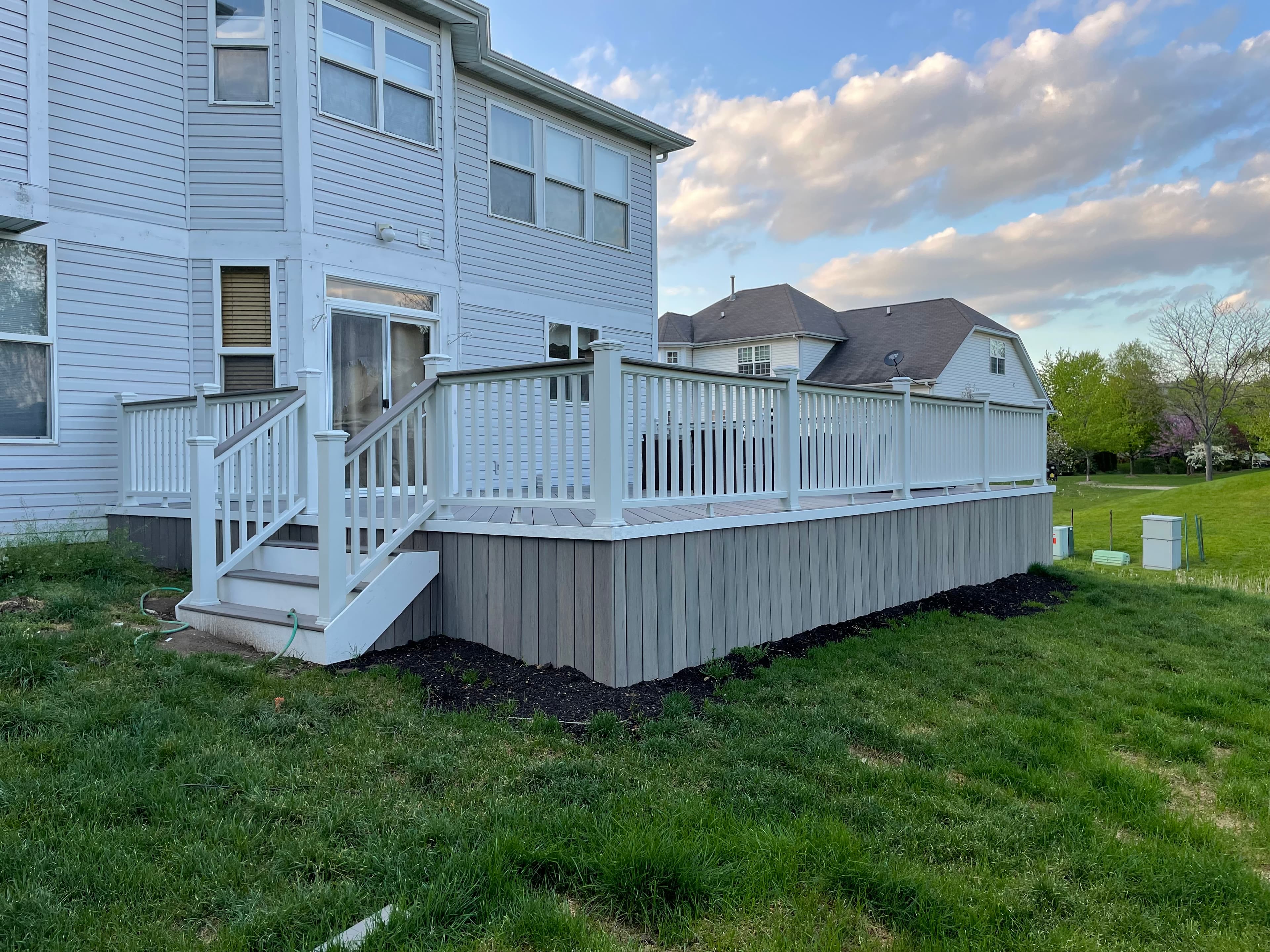 Chevron Composite Deck - build