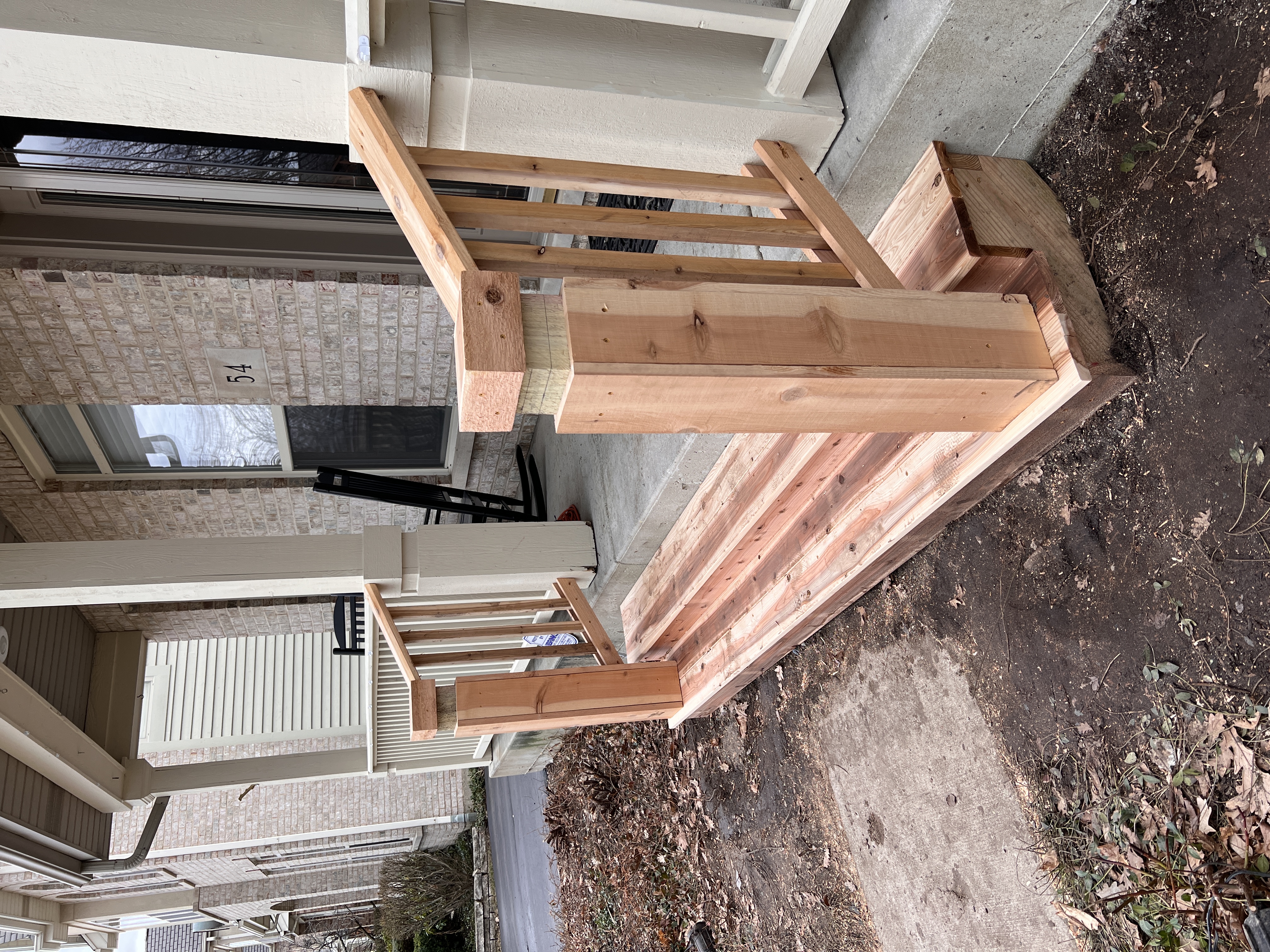 Cedar Front Step — build