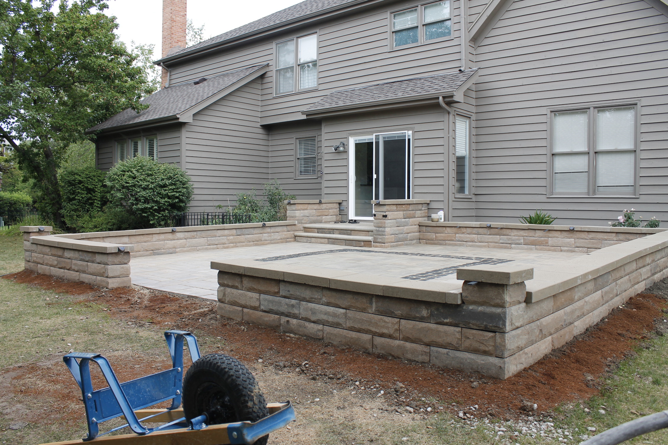Conversation Pit Patio — build