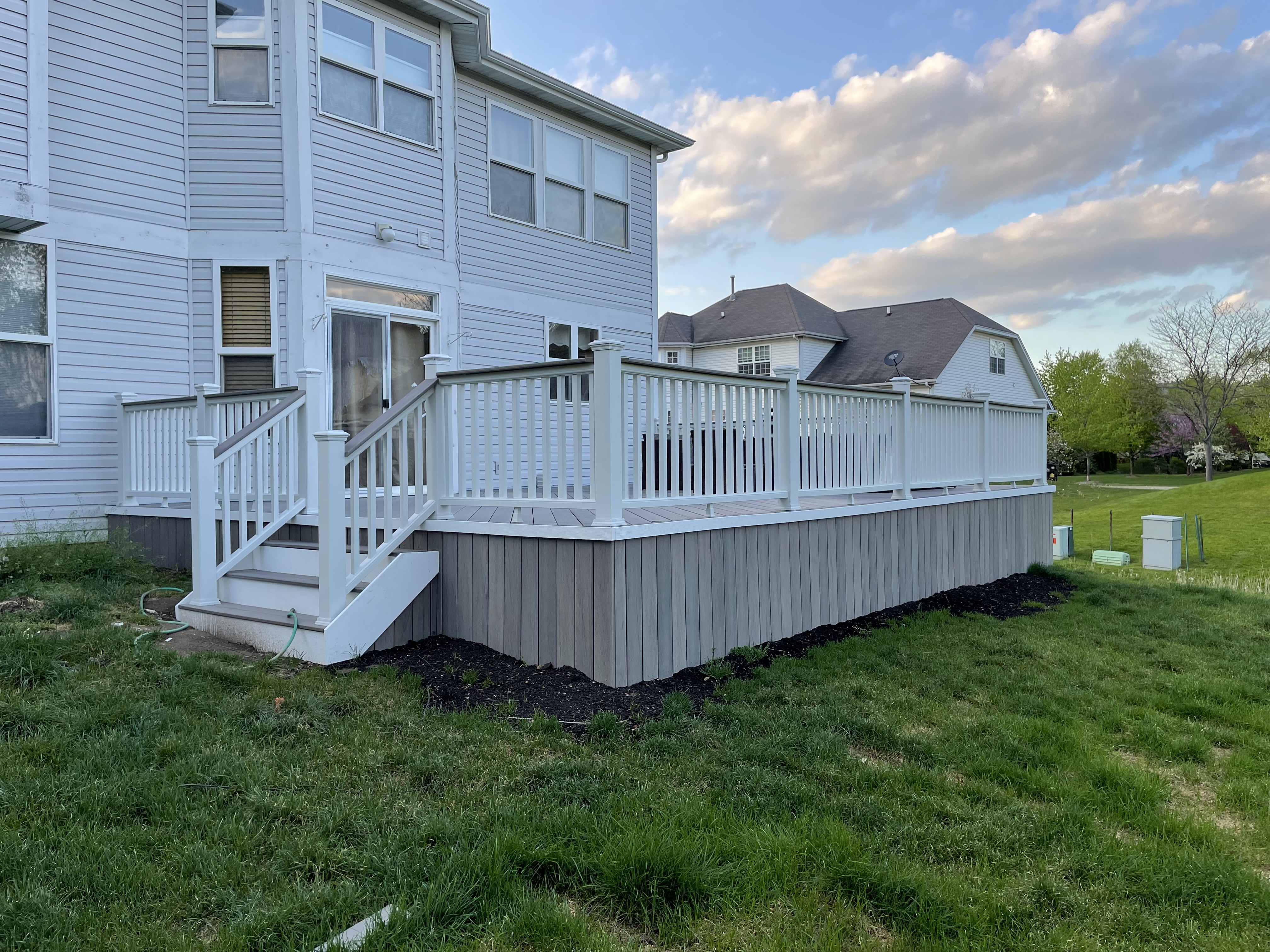Chevron Composite Deck — build